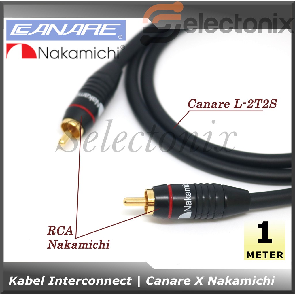 Kabel Interconnect RCA | Canare x Nakamichi [1m]