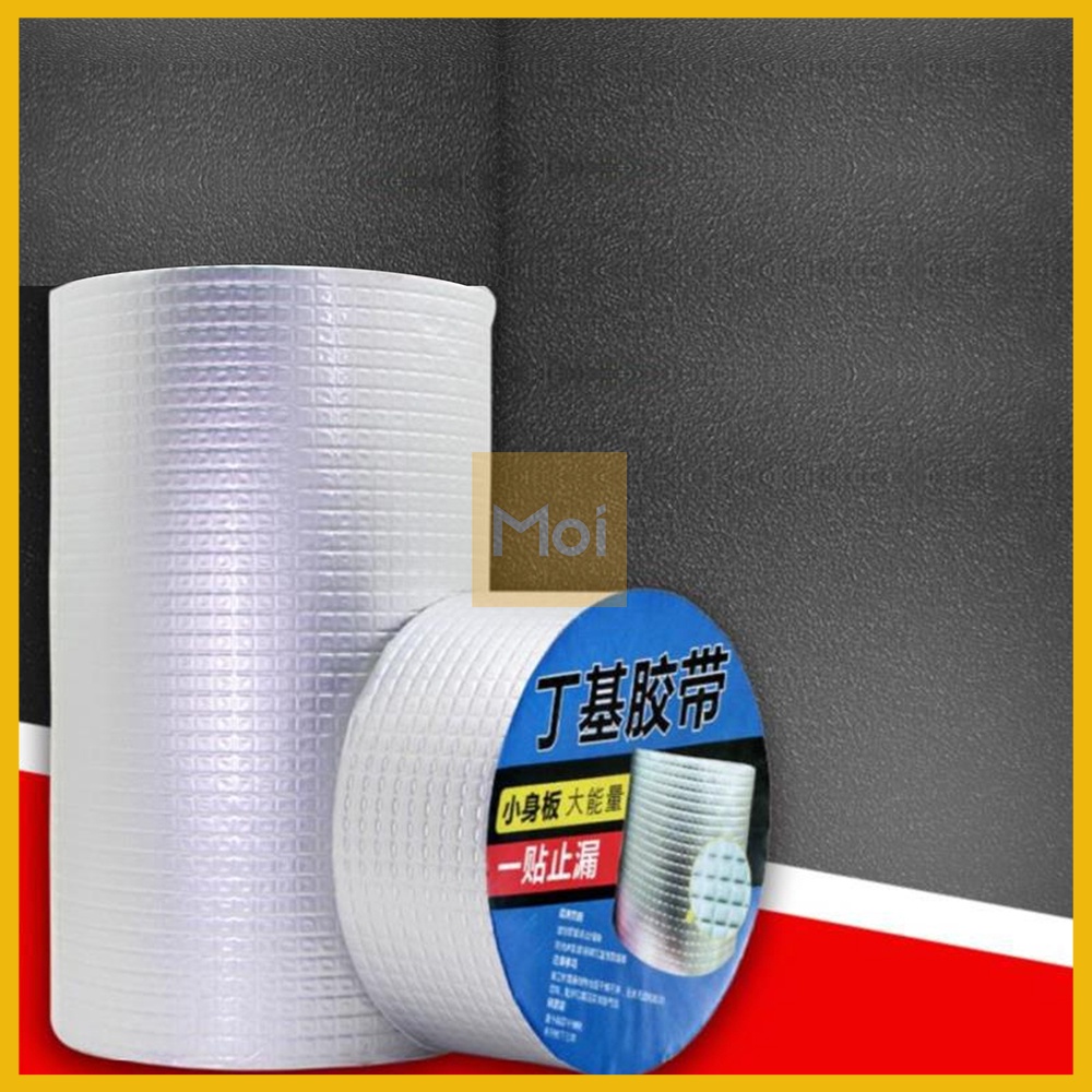 Lakban Anti Bocor Lem Anti Air Aluminium Foil / Duct Tape Butyl Super Waterproof / Tape Tambal