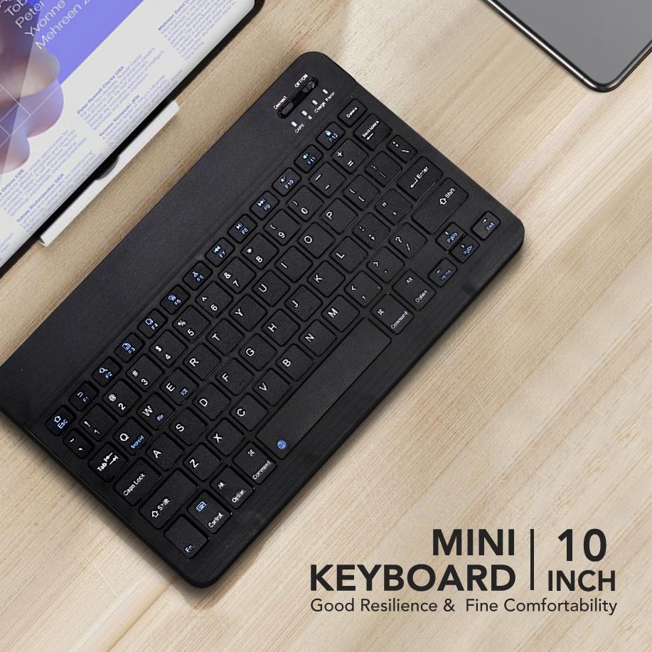 Jual Koleksi Terbaru.. 10 Inch Mini Wireless Bluetooth Keyboard Slim ...