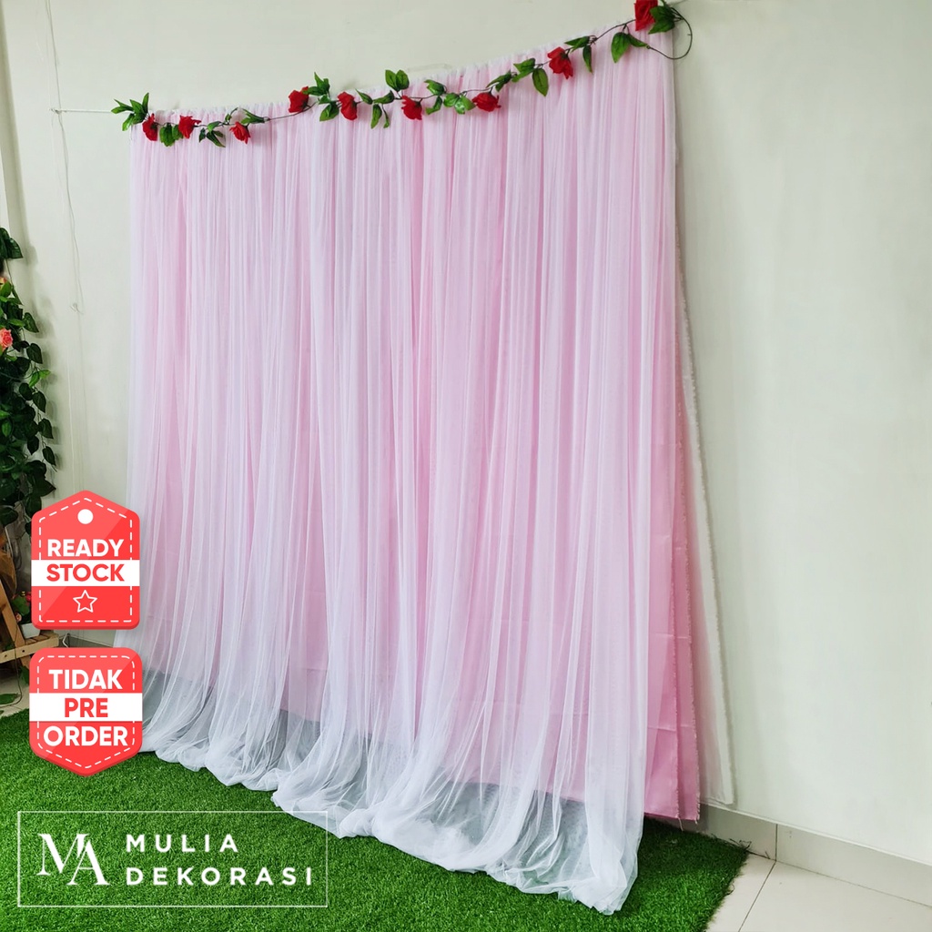 Kain Backdrop Dekorasi Background Lamaran Nikahan Aqiqah Abutai Tile