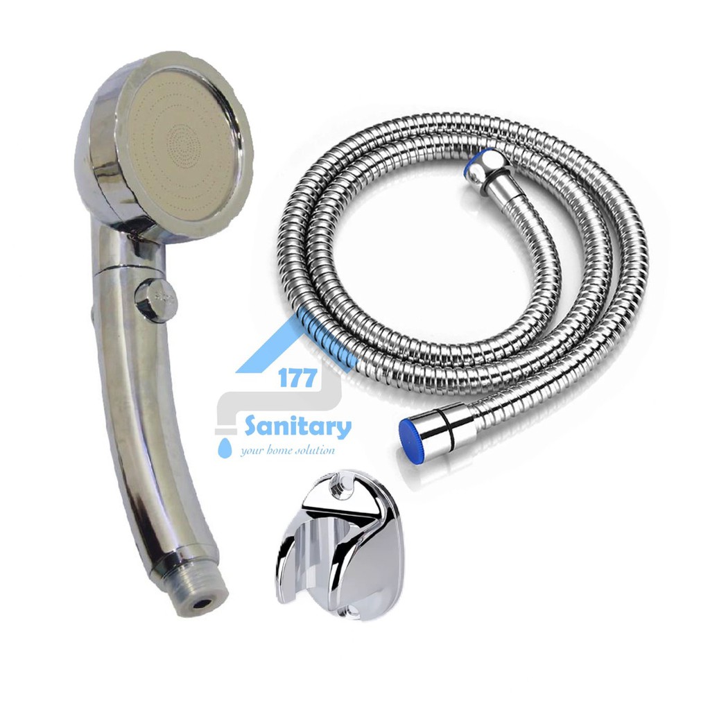 Super Hand Shower set Hemat Air 3in1 ON OFF 19001CH-HandShower semprotan mandi kepala 8cm /G79a-e40.mF