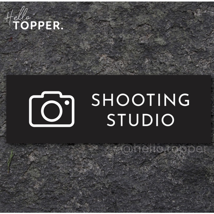 

Sign Akrilik Shooting Room Printed | Sign Board Akrilik |Ruang Syuting Elegan