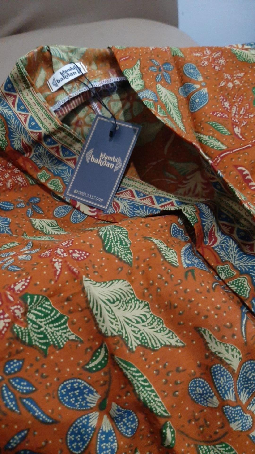 Kartini Motif 3 Negri Blus Blouse Batik Kerja Wanita Jumputan Asli Solo Murah