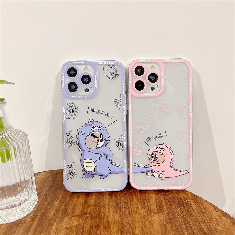 Soft Case Silikon TPU Transparan Motif Kartun Dinosaurus Untuk Xiaomi Redmi Note 11 11s 10s 9 8 Pro 10C 10A 10 9A 9C 9T Mi 11 Lite 11T Pro Poco F3 X3 NFC Pro