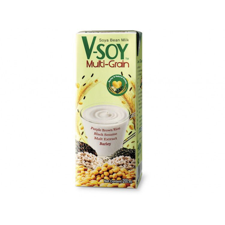 Susu Kedelai Vsoy V Soy Soya Bean Milk Multi Grain 200ml Shopee Indonesia