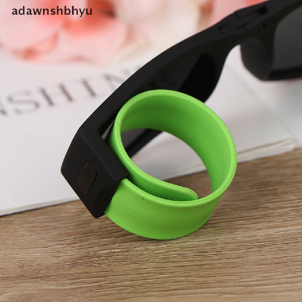 Adawnshbhyu 1pcs Kacamata Hitam Lipat Polarized UV400 Slap Sport Foldable Wristband Shades