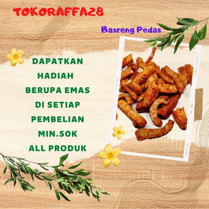 

basreng 5000 / basreng stik / stik basreng / basreng pedas daun jeruk / stik basreng pedas