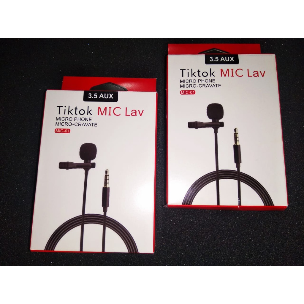 Mic Tik-Tok Lav MIC-01 Clip On 3.5 Aux