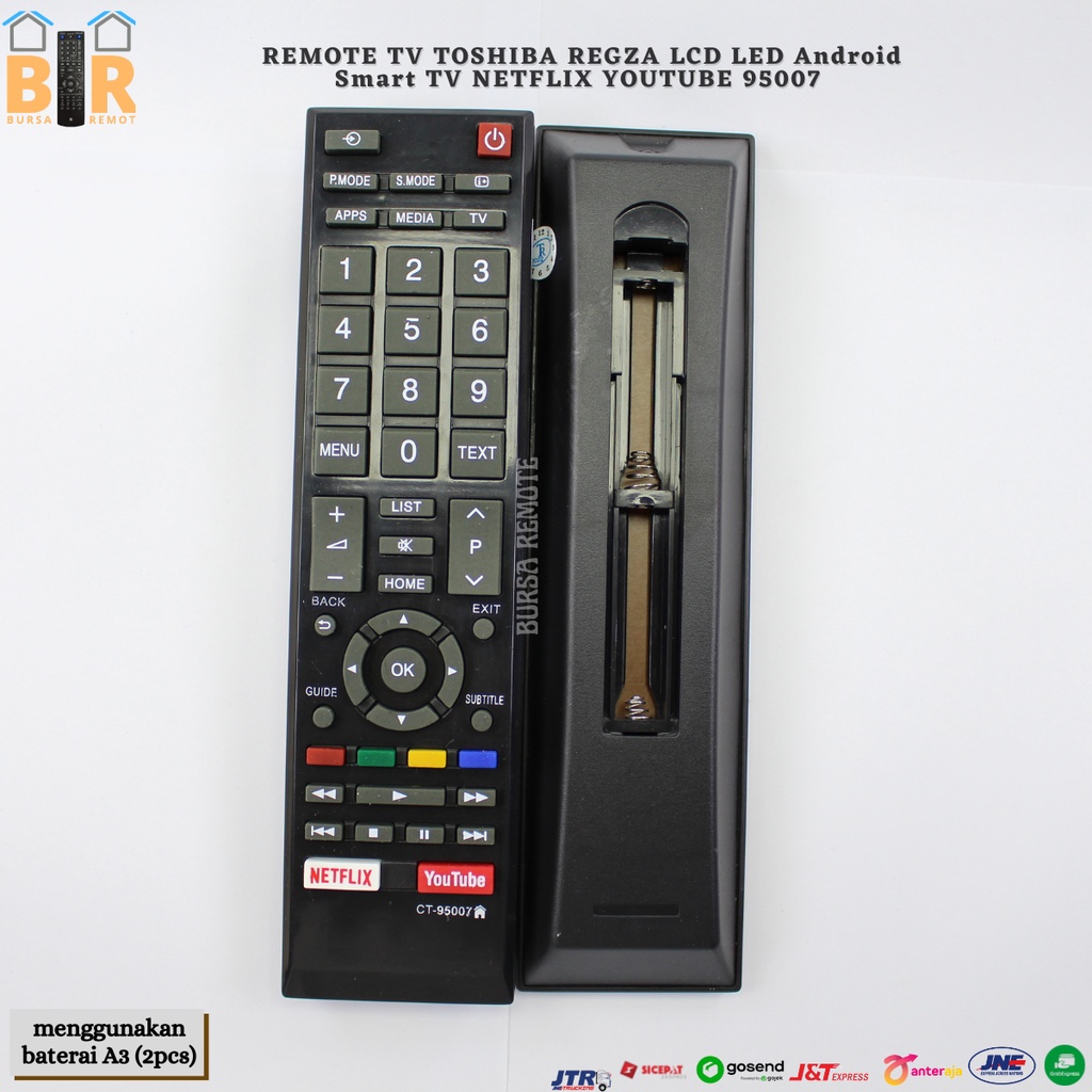 Remot Remote SMART TV TOSHIBA REGZA ANDROID TV MULTI UNIVERSAL VSR 3105T CH CT-95007