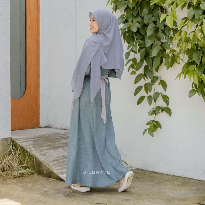 Meddy Dress Jilbrave Warna Tosca Green Best Seller