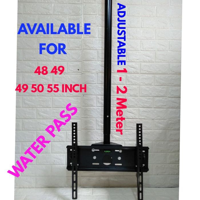 BRACKET TV PLAFON 55 50 49 48 45 43 INCH WATER PASS PANJANG 2 METER