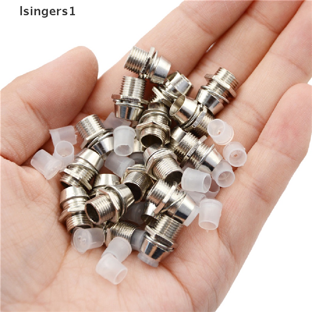 (lsingers1) 20pcs Holder Lampu LED Bahan Tembaga Ukuran 5mm