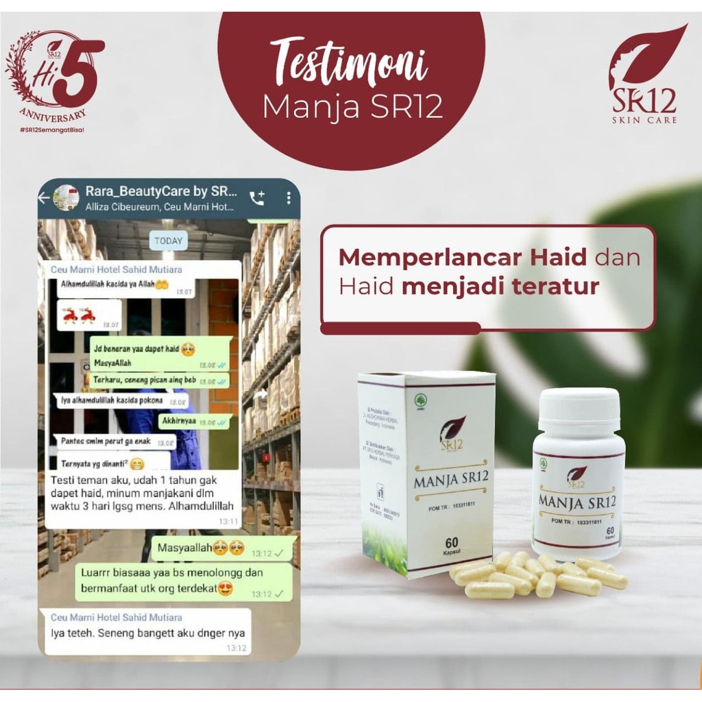 Manjakani SR12 Asli Aceh BPOM membantu merapatkan Area Kewanitaan Mengurangi Keputihan Program Hamil-6