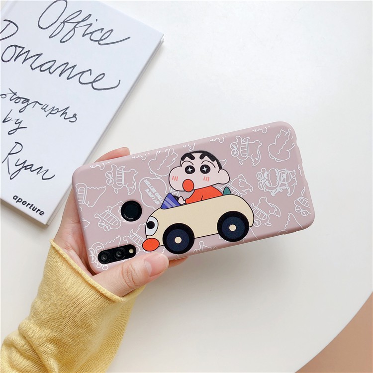 Shinchan printing case iphone samsung oppo vivo asus all type vivo y91 y93 y95 y12 y17 oppo a3s a1k