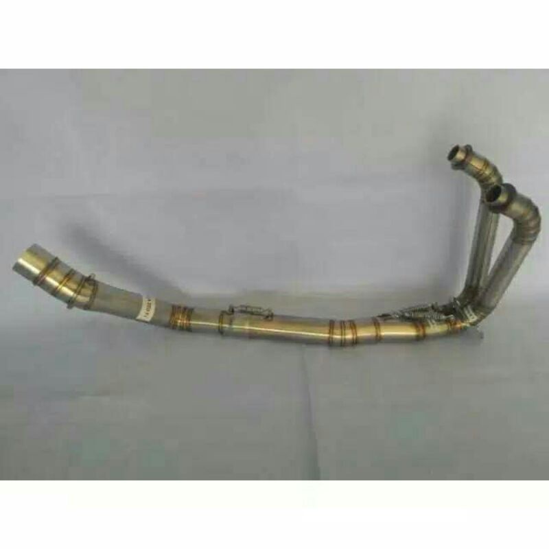 pipa leher knalpot 2 silinder ninja 250 R25 CBR 250R