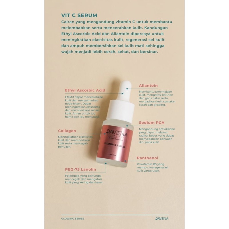 VITAMIN C SERUM WHITENING DAVIENASKINCARE