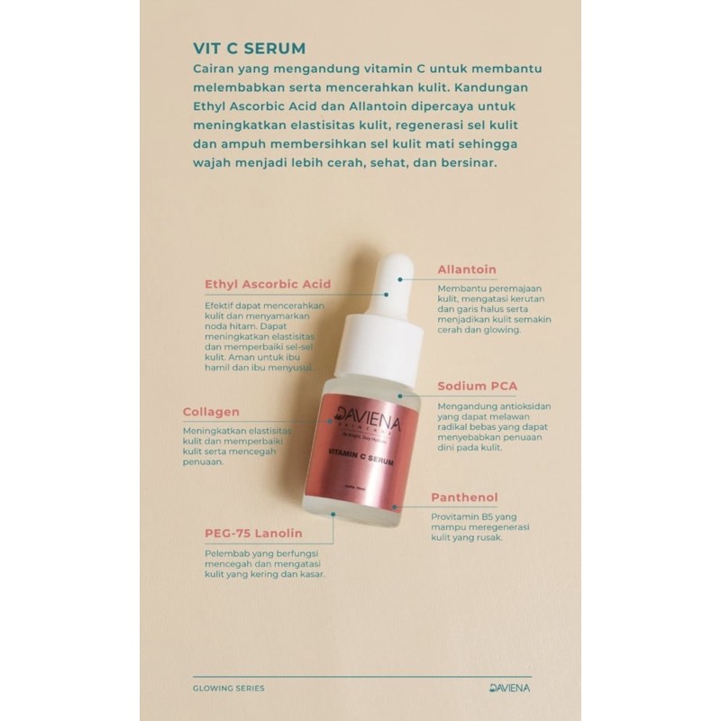 VITAMIN C SERUM WHITENING DAVIENASKINCARE