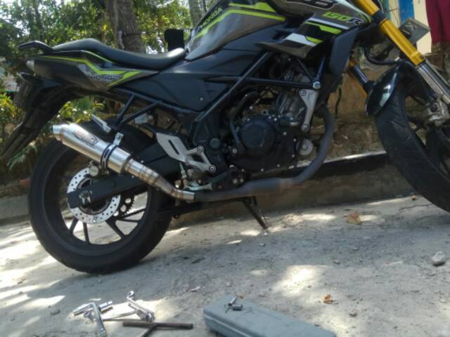 Slip on knalpot Inlet 38 ke 50 mm CB150R CBR150faclip CBR k45 lokal newCB150 ninja fi 250 ninja lama ninja mono r25 CBR 250R RR dll-2