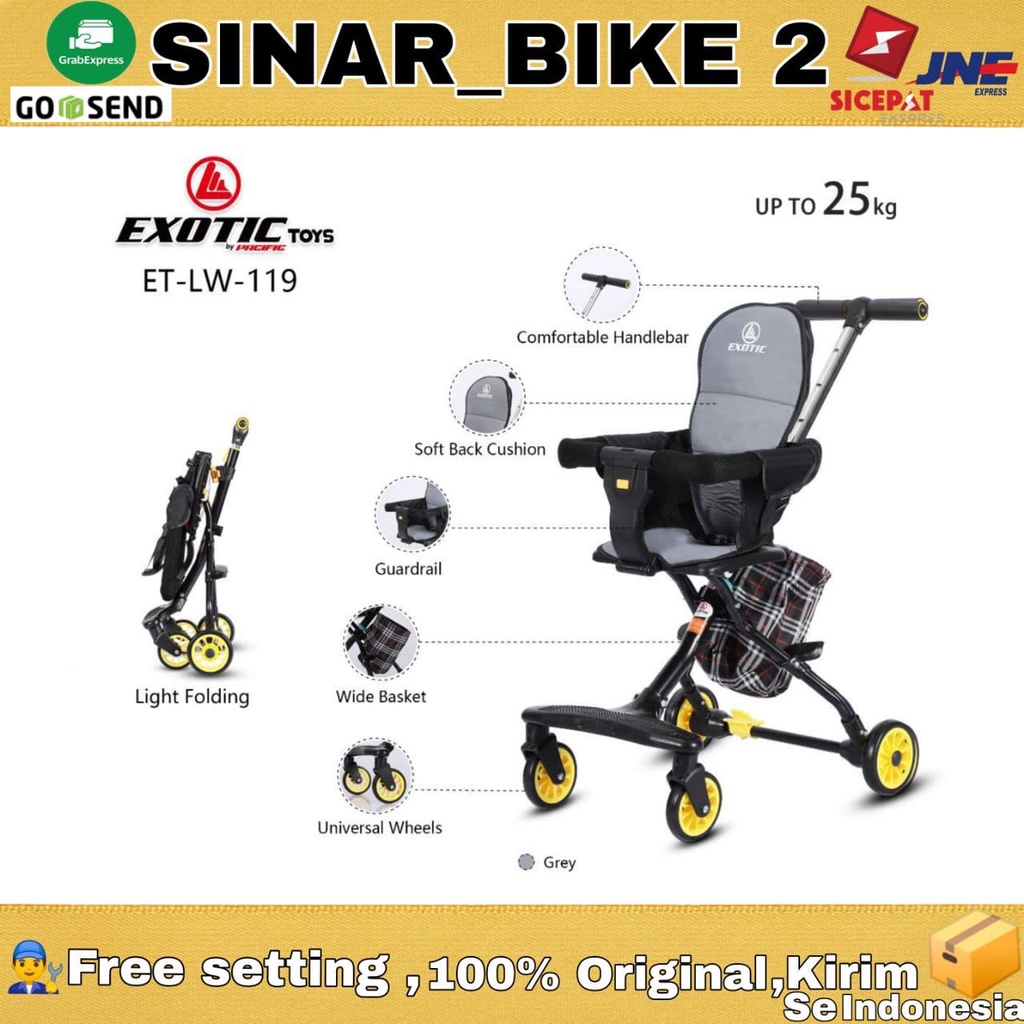 Magic Stroller Kursi dorong Exotic Traveller Cabin Kabin stroller LW 116, &amp; LW 132 &amp; Magic Stroller IORA BABY W668