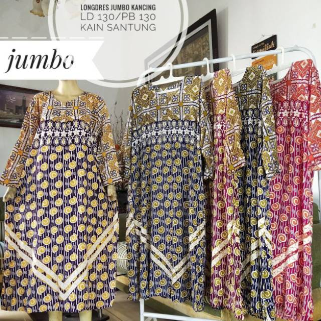 Tidak Ecer Grosir Daster Longdres Jumbo Busui Batik Murah Pekalongan Adem Santai Shopee Indonesia