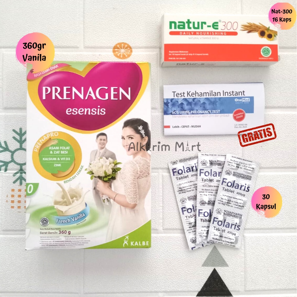 RENCANA HAMIL PROMIL LENGKAP untuk usia > 30th // Prenagen 180gr , Folaris, Natur e 300// GRATIS Tes