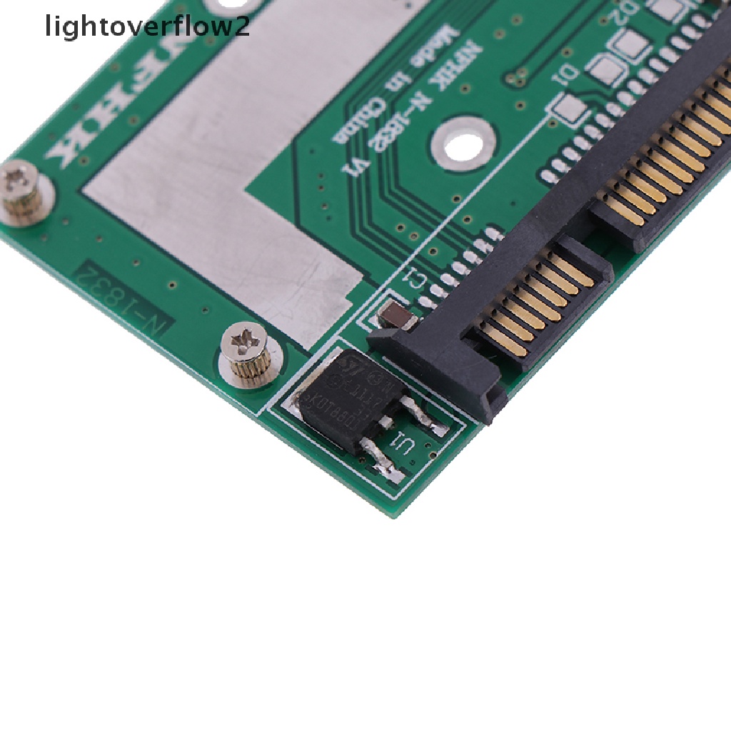 (Light2) Modul Adapter Konverter Msata Ssd Ke Sata 6.0gps 2.5