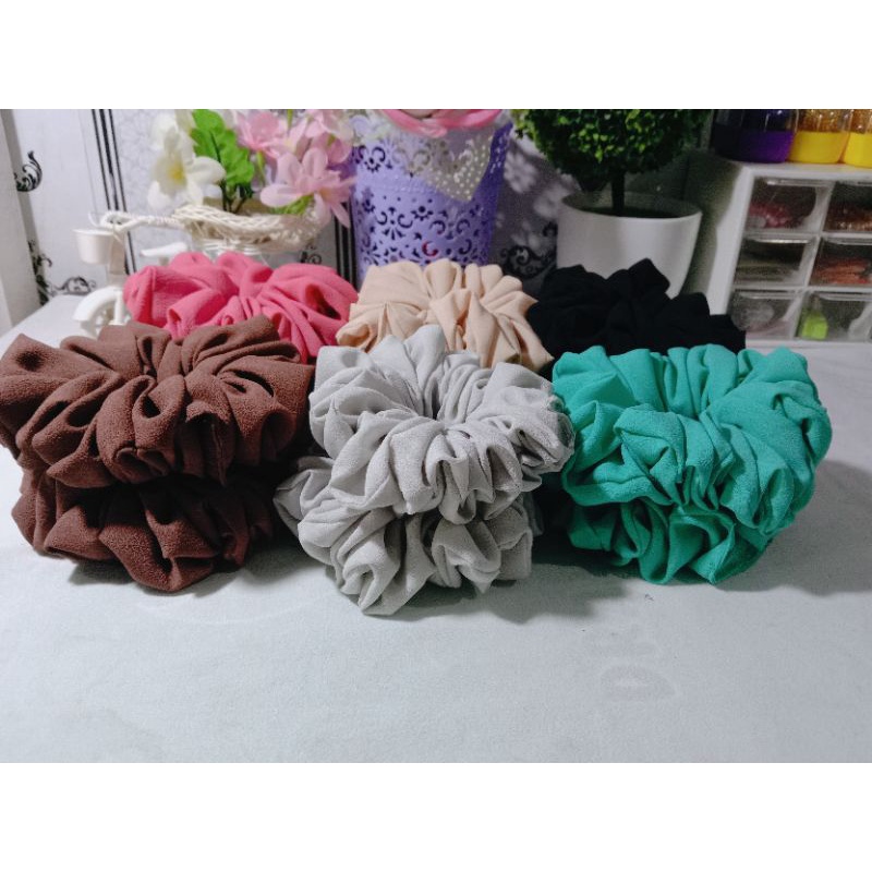 Paket Usaha scrunchie Sedang 12 Pcs Murah