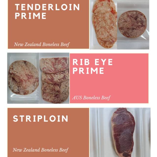 

Rib Eye Prime AUS Boneless Beef/Daging Mata Iga Premium 600gr