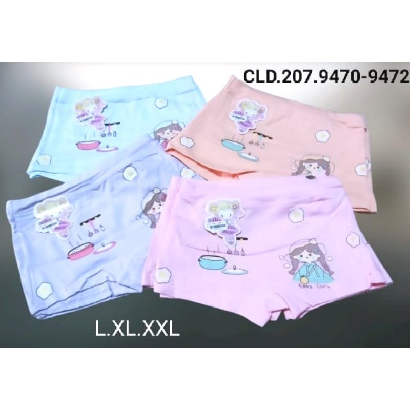 6 PCS Celana dalam Boxer Anak cewek 4-8th / Celana Segi 4 Katun Strech Perempuan/ celana dalam cewek