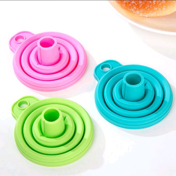 ZILLO Corong Air Lipat Silikon Water Silicone Minyak Oil Flexible Lipat Corong Portable