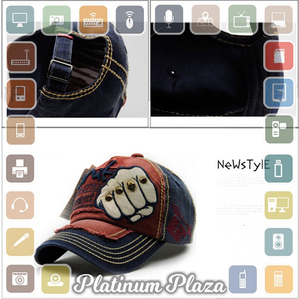 Topi Baseball Snapback New Style Jamont - Dark Blue`8SWOTL-