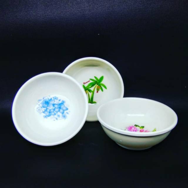 Souvenir mangkok melamin bulat