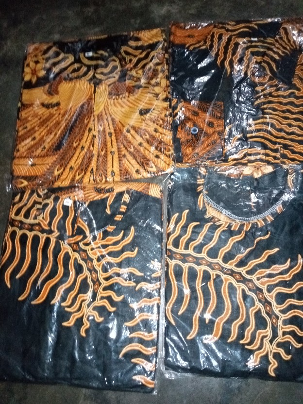 Kemeja Batik Pria Lengan Panjang Size M L Xl Xxl Bswart Batik Hrb026 Kenango Hem Panjang Padi