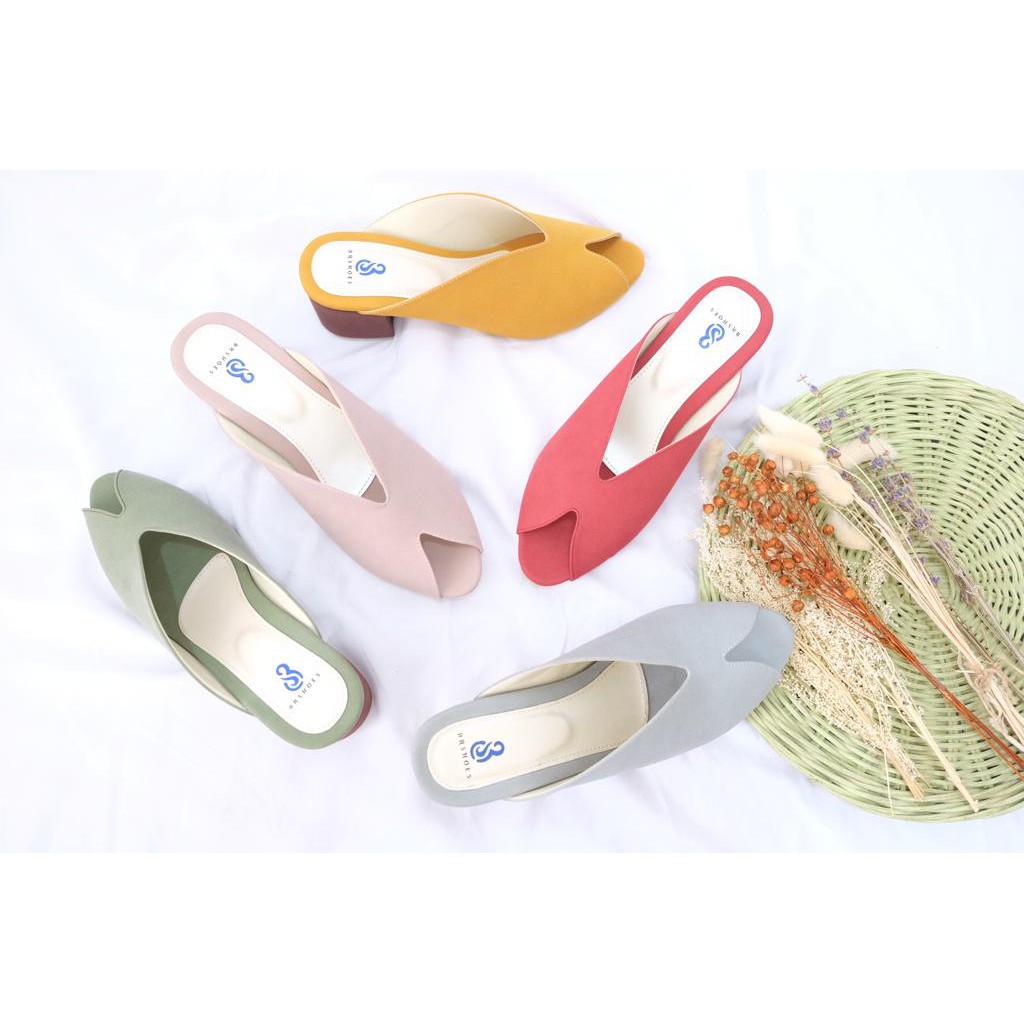 [SIAP KIRIM] Sandal Heels Wanita BRShoes104 Casual Berkualitas Premium Best Seller