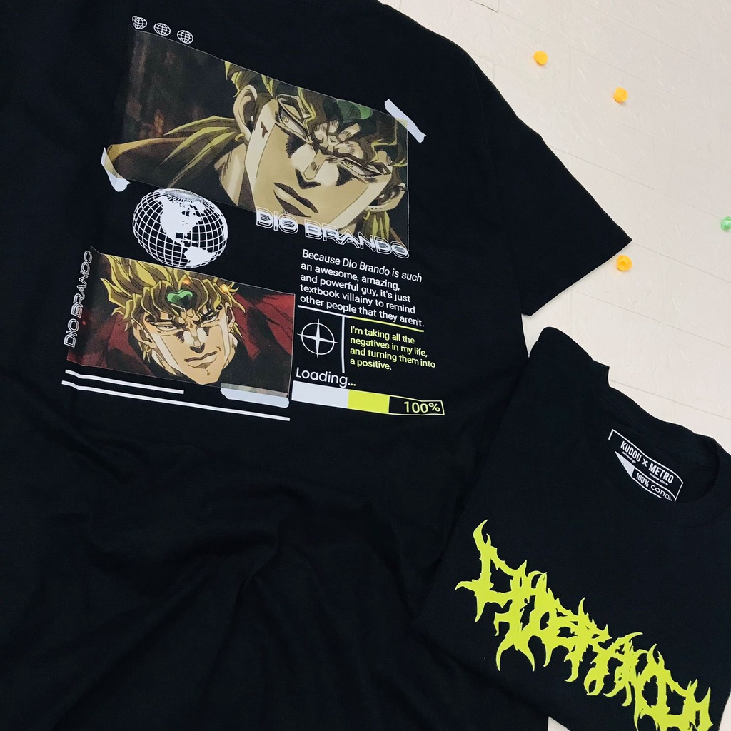 Tshirt Dio Brando Anime Manga Jojo's Bizarre Premium Unisex