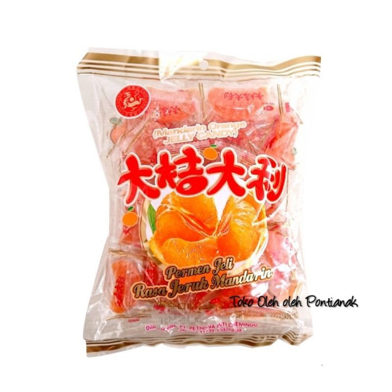 

Chen Liang Ji Mandarin Orange Jelly Candy Hong Mao 504 Gr Permen Snack Imlek Jeli Rasa Jeruk China