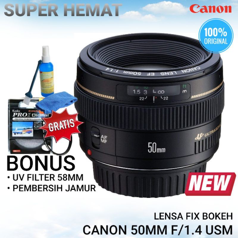 harga canon 50mm 1.4