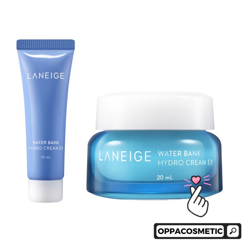 Laneige Water Bank Hydro Cream EX 10ml | 20ml |  Blue Hyaluronic Cream Normal To Dry 10m| Blue Hyaluronic Cream  Combination To Oily 10ml