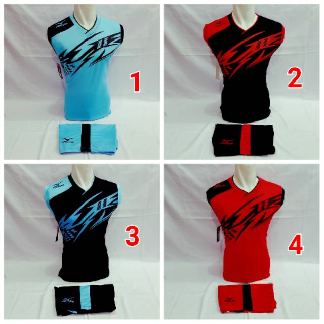 Setelan Baju Voli Mizuno Singlet/Lekbong 03