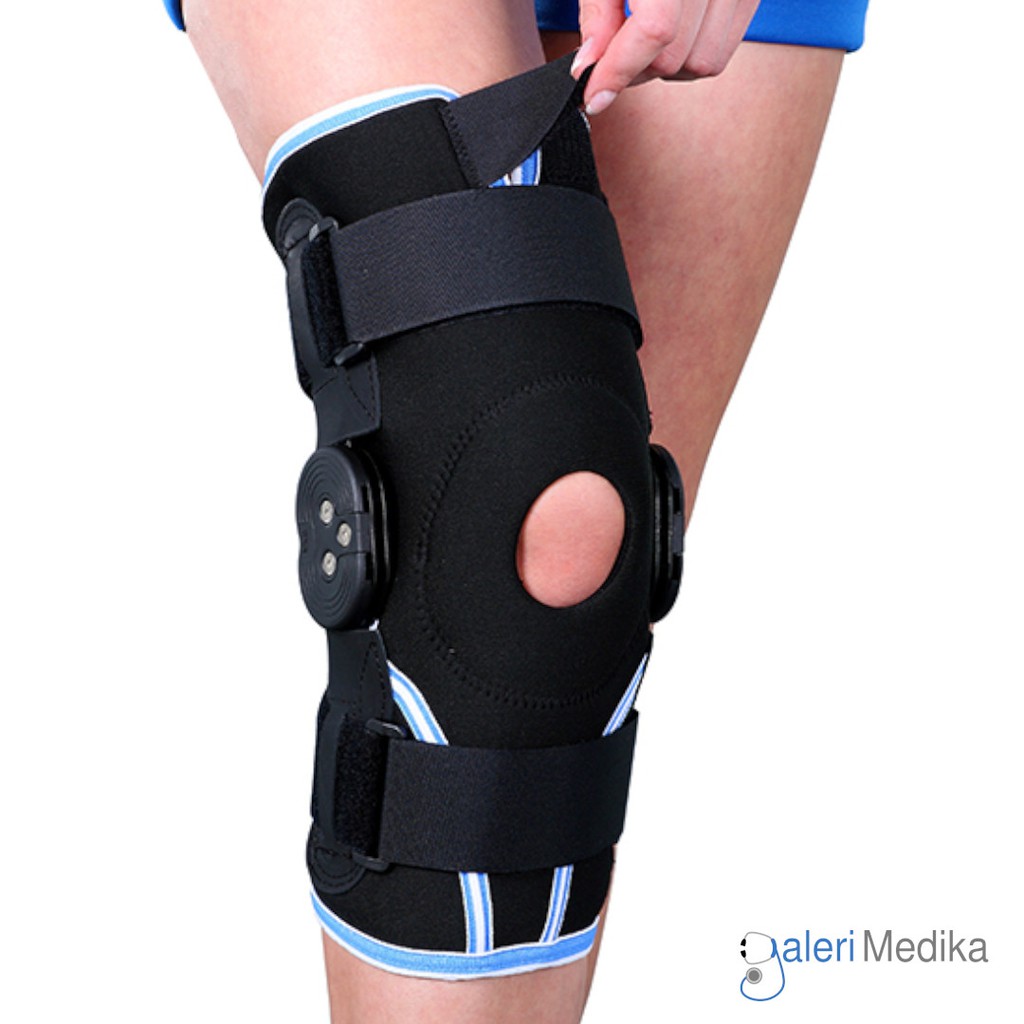 Dr. Ortho ES-7A01 Airmesh Knee Brace with ROM hinge - Support Penopang Lutut