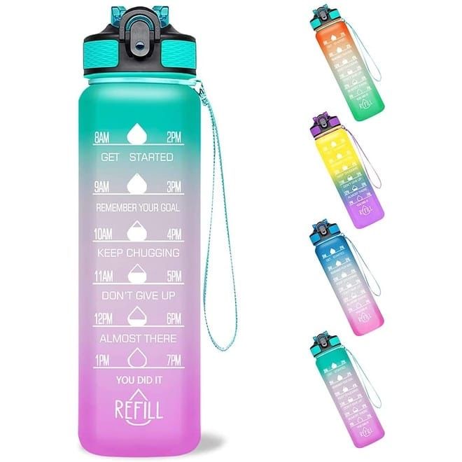 Tempat Minum / Botol Minum Pelangi / Botol Minum Rainbow 915 NAGITA 1000 ML