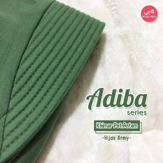 Adiba hijau army Khayr hijab