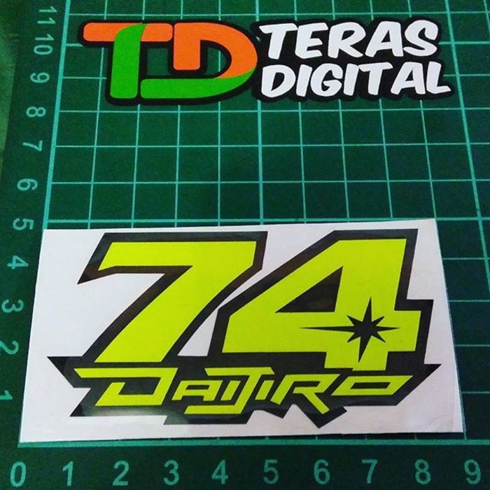 Cutting Sticker 74 9cm Daijiro Kato