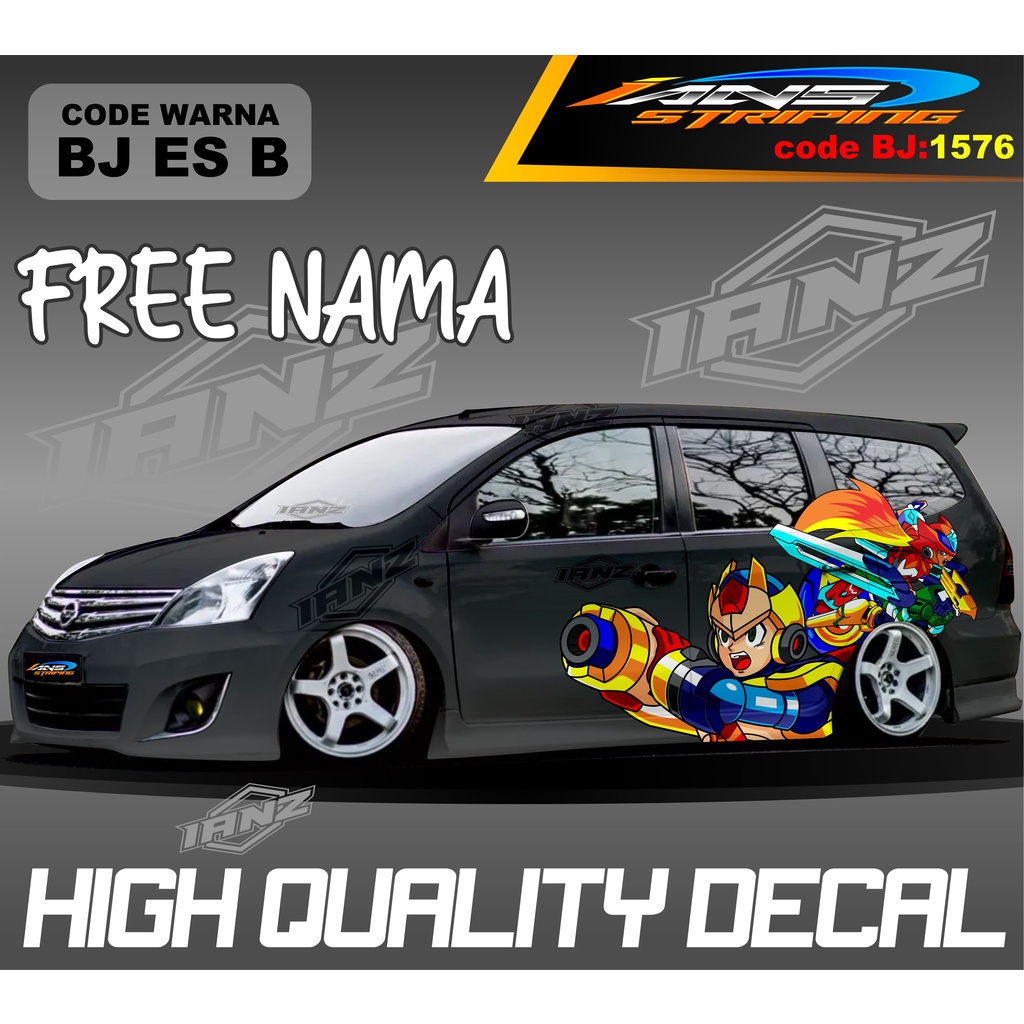 STIKER VARIASI MOBIL GRAND LIVINA MOTIF KARTUN / STIKER MOBIL TERIOS XPANDER NEW DESAIN / VARIASI STIKER MOBIL AVANZA XENIA