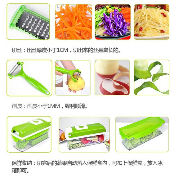 Genius Nicer Dicer Plus hijau