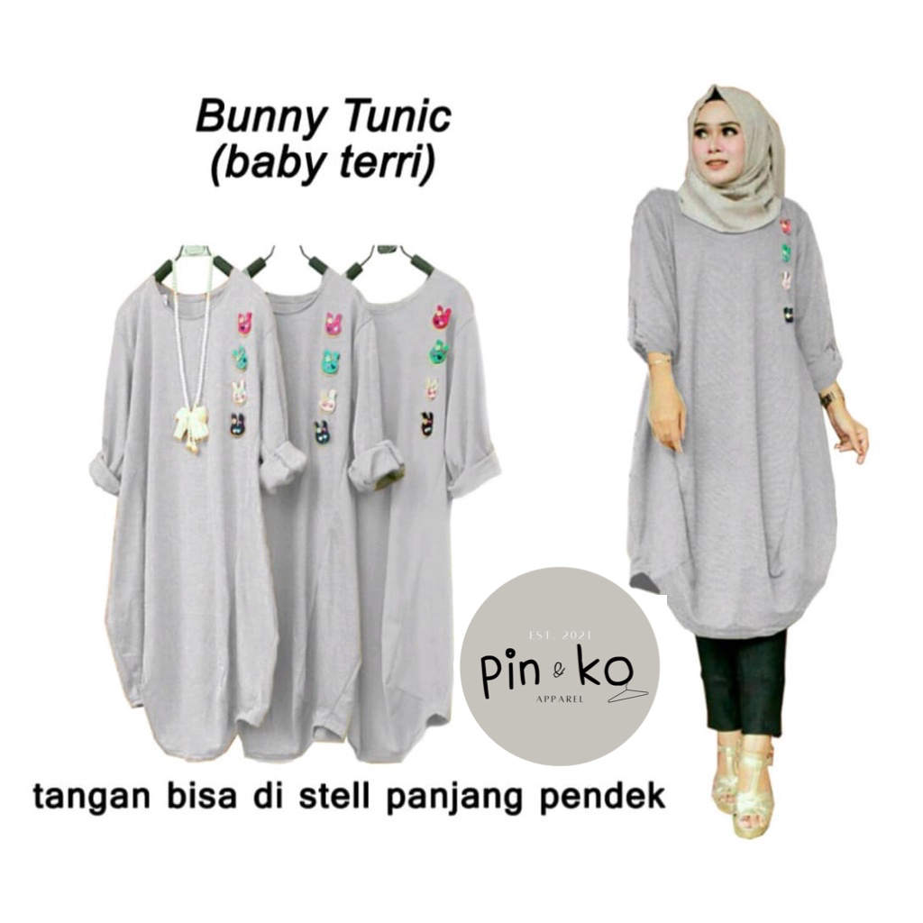 PIK - Bunny Tunik JUMBO XXL (53384), 3XL (59278), Tunik Wanita Jumbo, Tunik Muslim, Tunik Murah