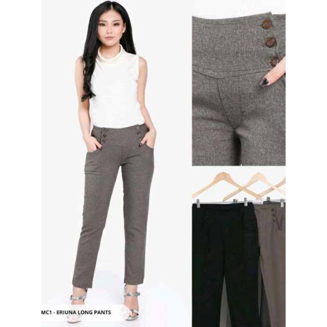 Erunia longpants (celana formal wanita kancing 6)