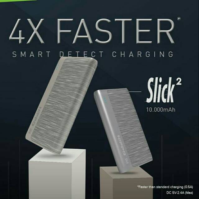 Powerbank Slick2 10000 Mah Hippo