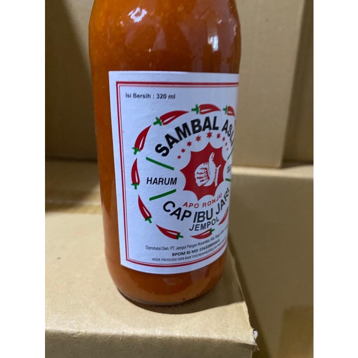 Saus Sambal Asli Cap Ibu Jari Jempol 320ml