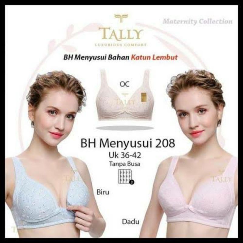 KUTANG BH BIGSIZE JUMBO MEREK TALLY TANPA BUSA COCOK UNTUK IBU MENYUSUI